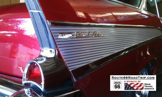 The classic 1957 Chevrolet Bel-Air ... ready for another road trip on Historic Route 66!