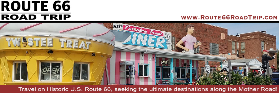 The Pink Elephant Antique Mall, Livingston, Illinois, on Route 66, at 908 Veterans Memorial Drive