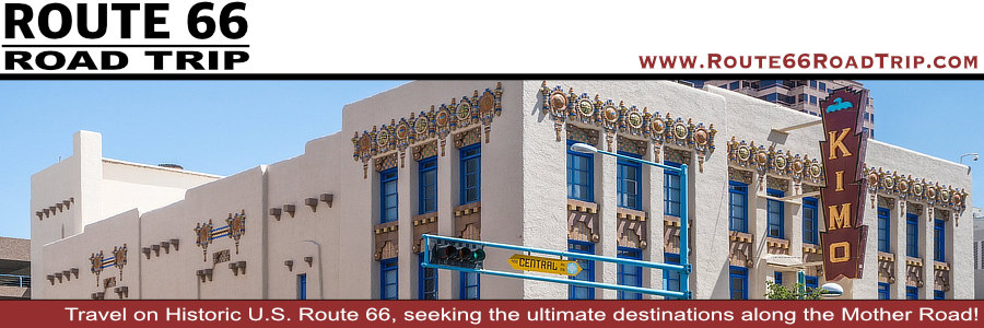 Albuquerque New Mexico Route 66 Travel Guide, featuring hotels, maps, attractions, things to do, and photos