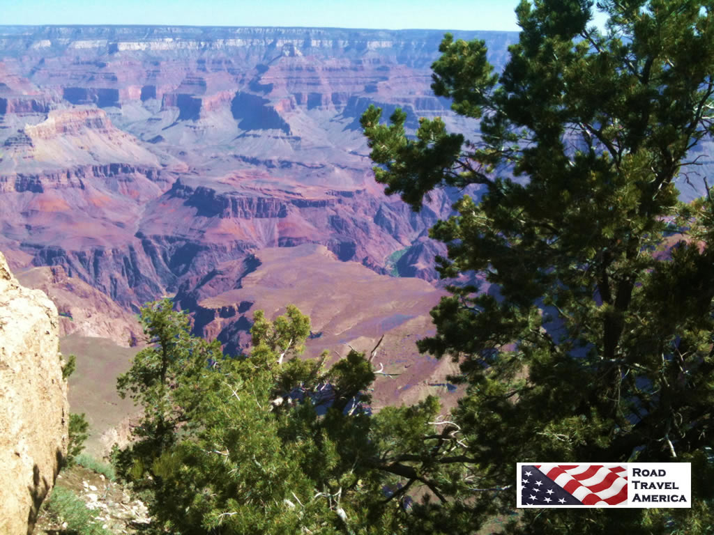 Vista overlooking the Grand Canyon in Arizona