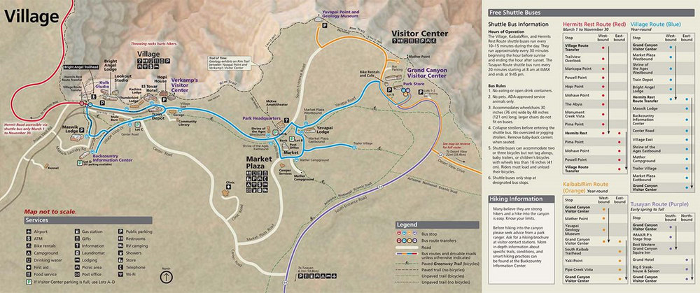 Click to view a map of the Grand Canyon at the National Park Service (NPS) website