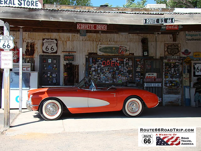 Corvette Drive at Hackberry, Arizona, between Seligman and Kingman on U.S. Route 66