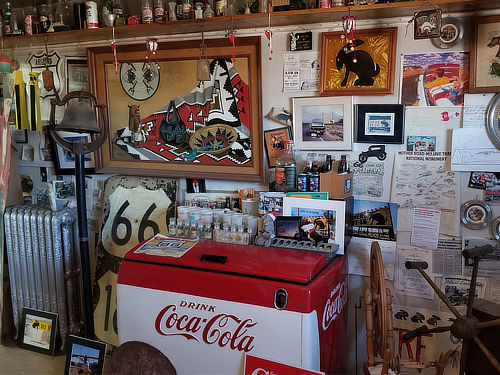 One of the many interior shopping and display areas  at the Jack Rabbit Trading Post in Joseph City, Arizona, on Historic Route 66