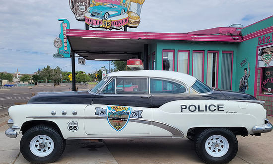 The "Police" at Mr. D'z Route 66 Diner in Kingman, Arizona, on Historic Route 66