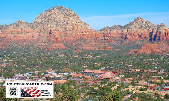 View of the City of Sedona from the Sedona Airport overlook