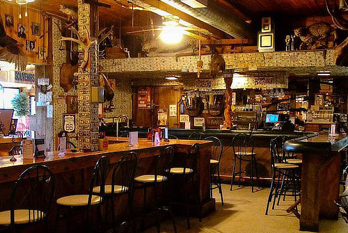 Interior view of the Roadkill Cafe ... Seligman, Arizona, on Route 66