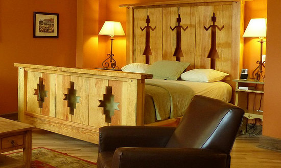 One of the many beautiful guest rooms at the La Posada Hotel in Winslow, Arizona
