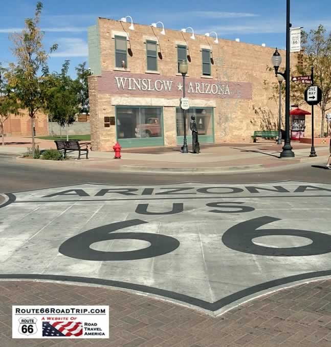 Standin on a Corner, on Route 66, in Winslow, Arizona