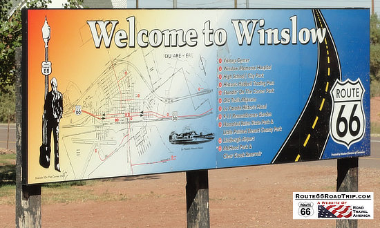 Welcome to Winslow, Arizona, and Historic Route 66
