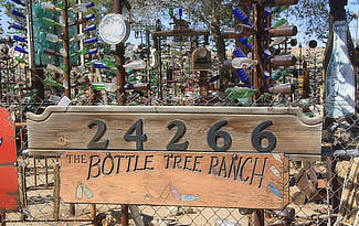Elmer Long's Bottle Tree Ranch, Helendale, California on Historic US Route 66