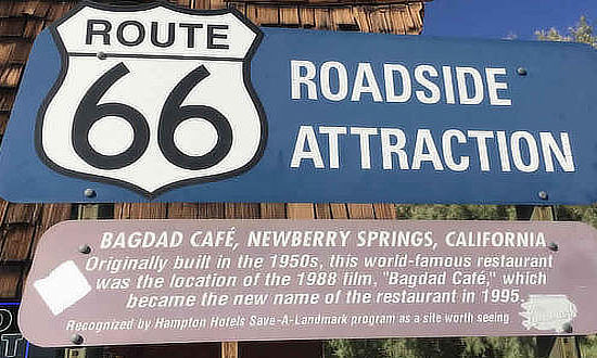 Route 66 Roadside Attraction: The Bagdad Cafe in Newberry Springs, California