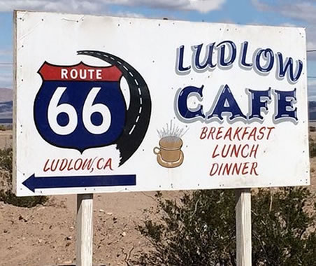 Ludlow Cafe on Route 66 in California