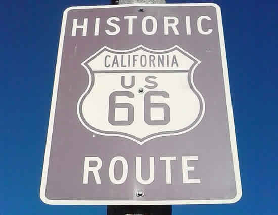 Historic U.S. Route 66 in California