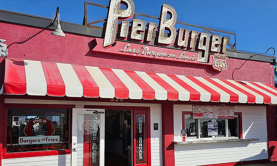 Pier Burger in Santa Monica, California