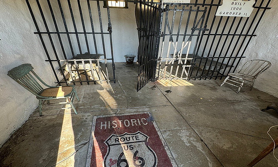 Inside the Two Cell Jail in Gardner, Illinois