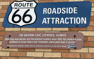 Route 66 Roadside Attraction: The Ariston Cafe in Litchfield, Illinois, since 1924