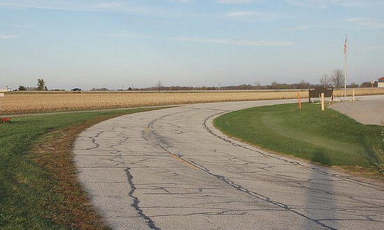 Dead Man's Curve near Towanda, Illinois along Route 66