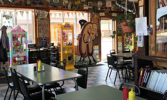 Interior view of the Cozy Dog Drive In ... Springfield, Illinois