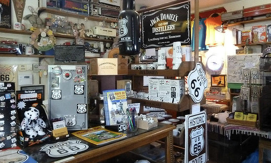 Inside view of Henry's Rabbit Ranch on Historic U.S. Route 66 in Illinois
