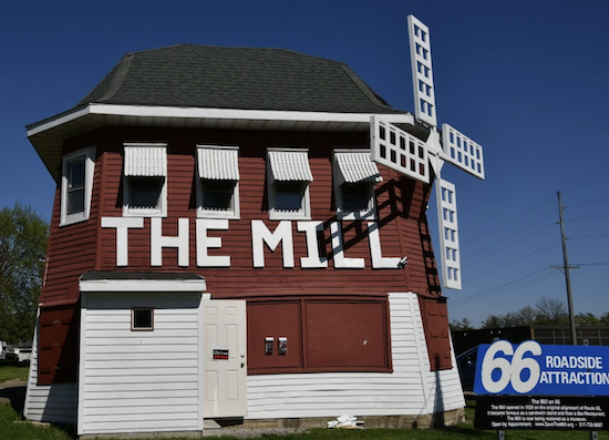 The Mill Museum on Route 66 in Lincoln, Illinois