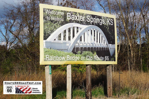 Baxter Springs, Kansas, site of the Rainbow Bridge on Old Route 66