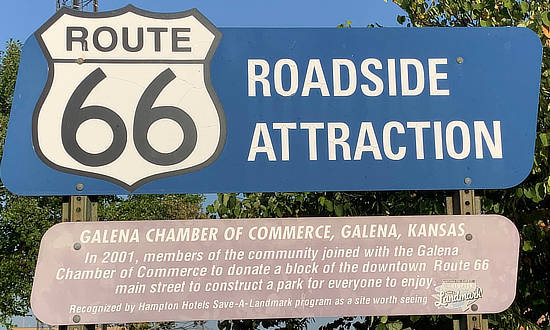 Route 66 Roadside Attraction in Galena, Kansas: Chamber of Commerce