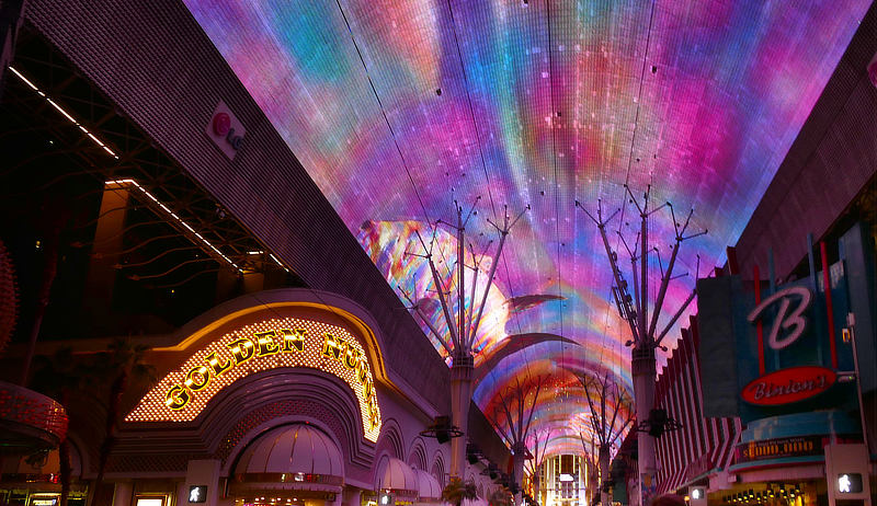 The Fremont Street Experience in downtown Las Vegas, Nevada