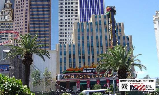 Scene along the famous Las Vegas Strip