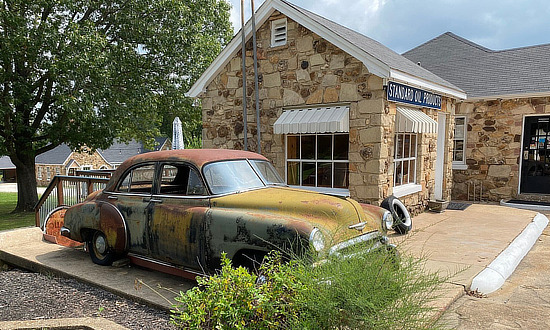 The old Chevy and office, at the Wagon Wheel Motel in Cuba, Missouri on Historic Route 66 The old Chevy and office, at the Wagon Wheel Motel in Cuba, Missouri on Historic Route 66