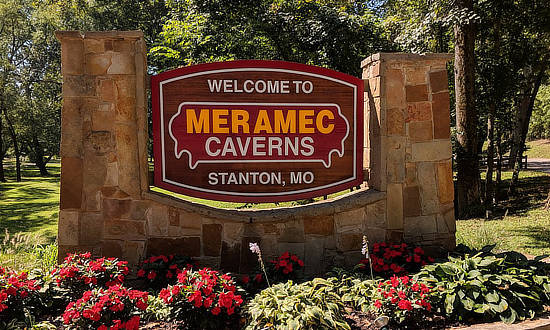 Welcome to Meramec Caverns near Stanton, Missouri