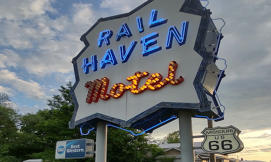 The Best Western Rail Haven Motel in Springfield, Missouri, on Historic Route 66