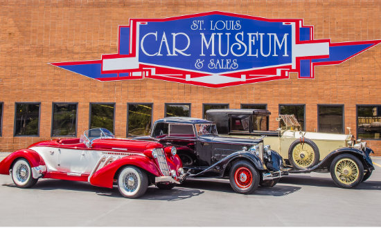 Exterior view of the St. Louis Car Museum in Missouri