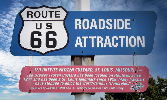 Route 66 Roadside Attraction: Ted Drewes Frozen Custard in St. Louis, Missouri