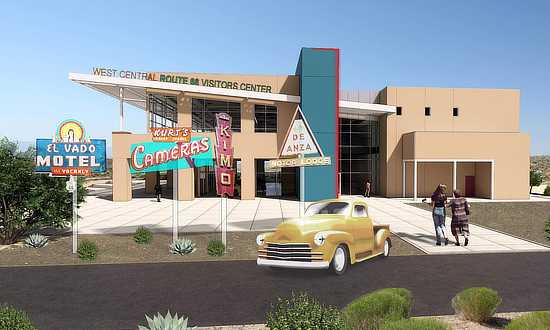 Rendering of the Albuquerque Visitor Center by Mullen Heller Architect