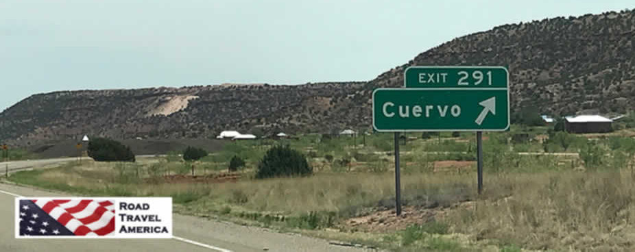 Exit 291 from I-40 to Cuervo, New Mexico