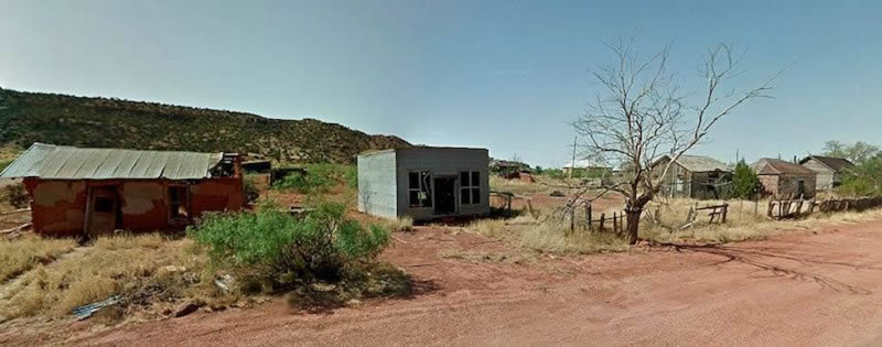 Scene from present-day, mostly abandoned Cuervo, New Mexico