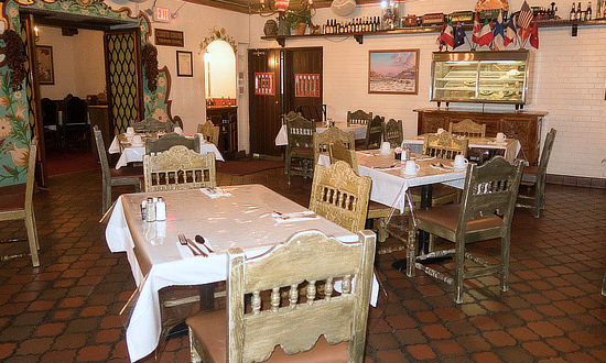 Restaurant at the Hotel El Rancho in Gallup, New Mexico