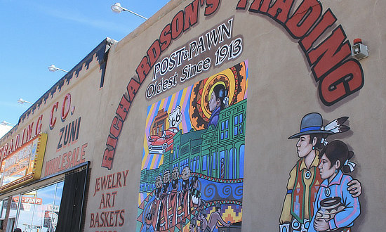 Richardson's Trading Post & Pawn in downtown Gallup, New Mexico