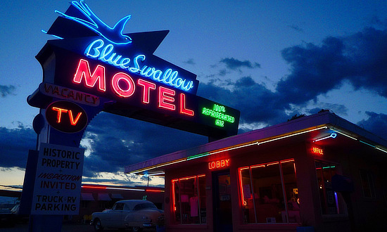 Blue Swallow Motel in Tucumcari, New Mexico
