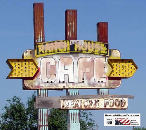 Ranch House Cafe sign in Tucumcari, New Mexico