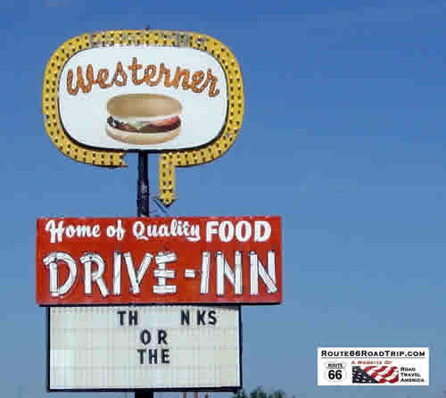 Westerner Drive-Inn sign ... Tucumcari New Mexico