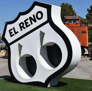 Route66 Sculpture in El Reno, Oklahoma ... the Crossroads of America