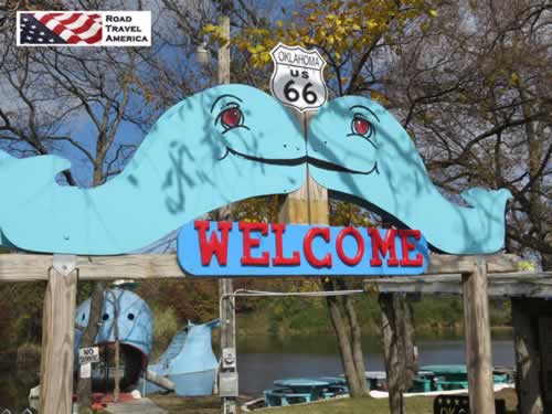 Welcome ... to the Blue Whale on Old Route 66 in Catoosa, Oklahoma
