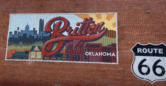 Mural in the Britton District in Oklahoma City