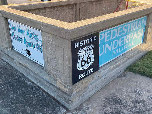Chelsea, Oklahoma Route 66 Pedestrian Underpass entrance