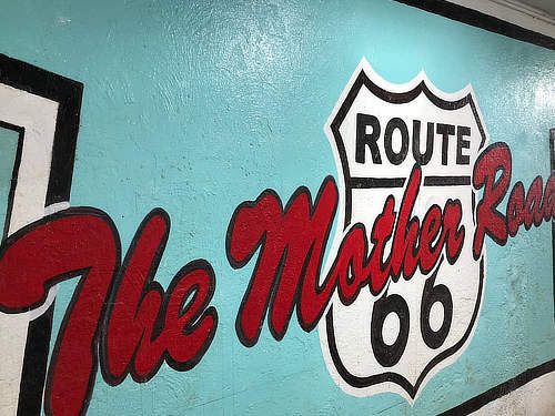 Chelsea, Oklahoma Route 66 Pedestrian Underpass interior .. be sure to sign the wall!
