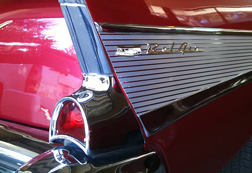 On Route 66 in the 1957 Chevy Bel Air