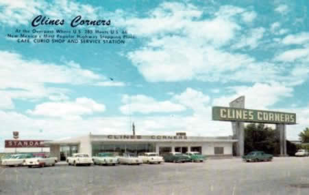 Early view of Clines Corners in New Mexico