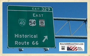 Taking the exit to Historical Route 66