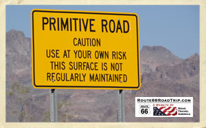 Primitive Road near Oatman in western Arizona